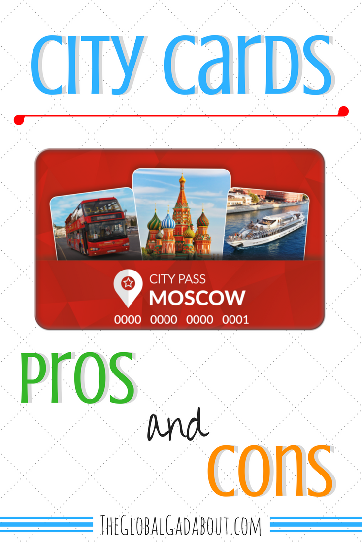 City cards - are they worth it? Click through to check out my pros/con list and ultimate conclusion. Plus, my sneaky pro tip for using city cards! #theglobalgadabout #travel #citycard #citypass #travelpass #traveltips #travelhacks #travelblog #travelblogger #travellife