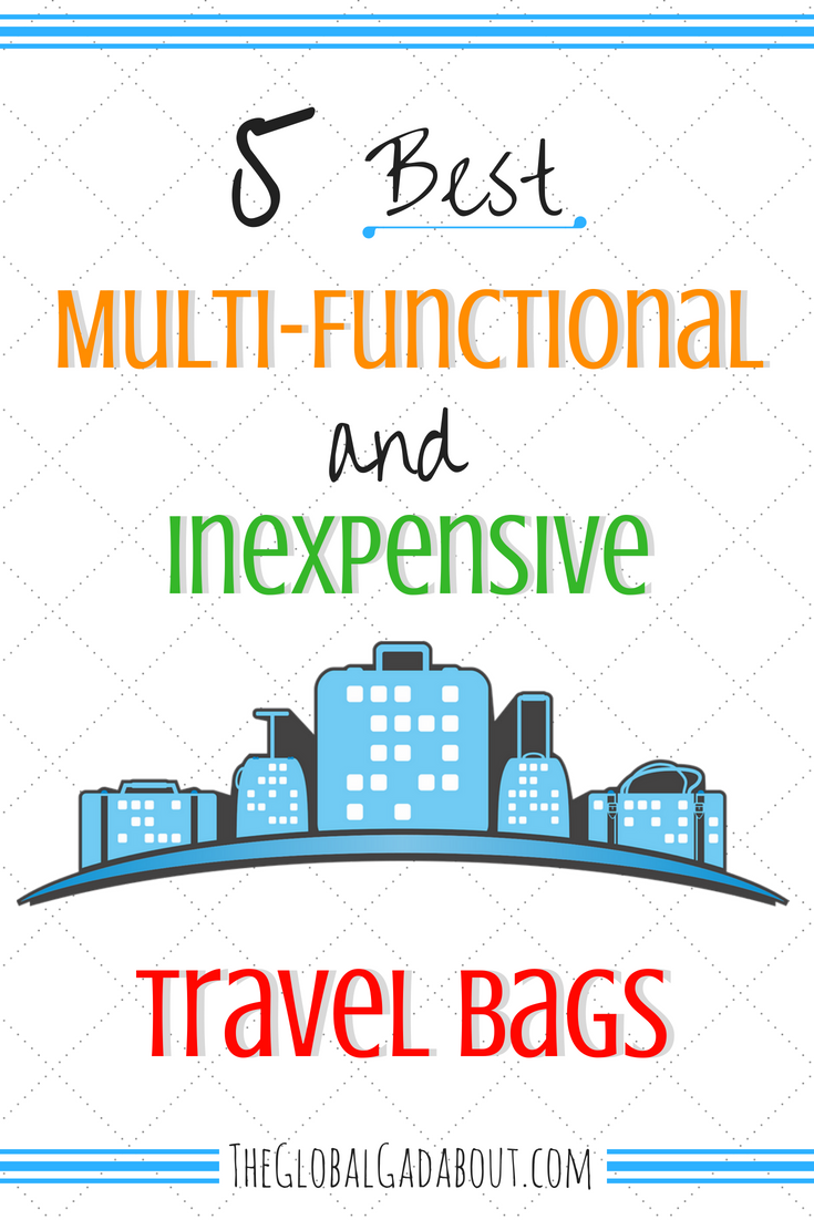 The right bag can make all the difference when traveling. Click through to discover my favorite #travelbags that are versatile and cheap! #theglobalgadabout #travelgear #suitcase #carryonbag #luggage #baggage #budgettravel