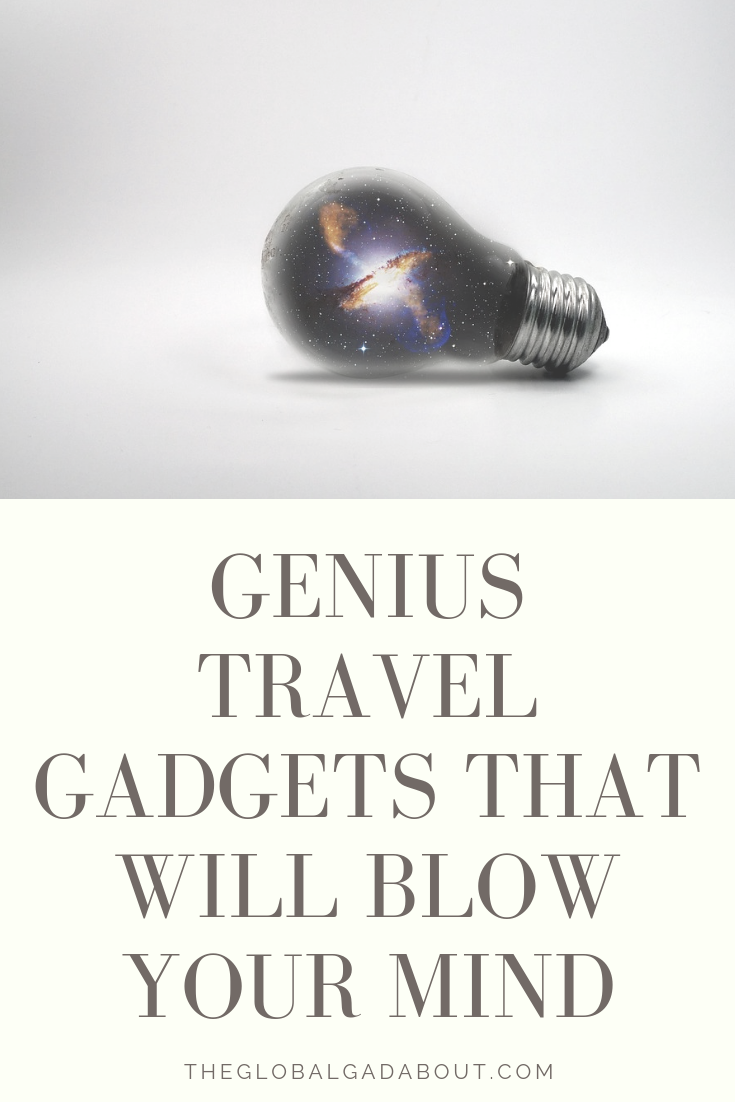 These super cool gadgets will amaze you in how genius and useful they are to travelers! Click through to discover my 5 favorites. #theglobalgadabout #travelgadgets #travelgear #travelaccessories 