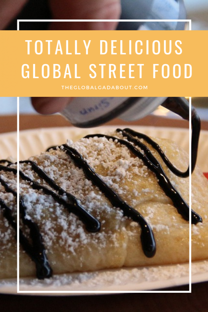 Click through to discover iconic and delicious street food around the world! What to eat on the street wherever you are traveling :-) #streetfood #foodie #foodietravel #budgettravel #theglobalgadabout #travelblog #travelblogger