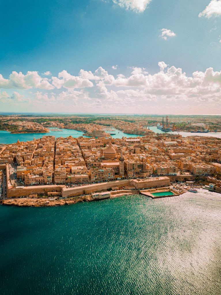 Maltese city on the Mediterranean Sea.