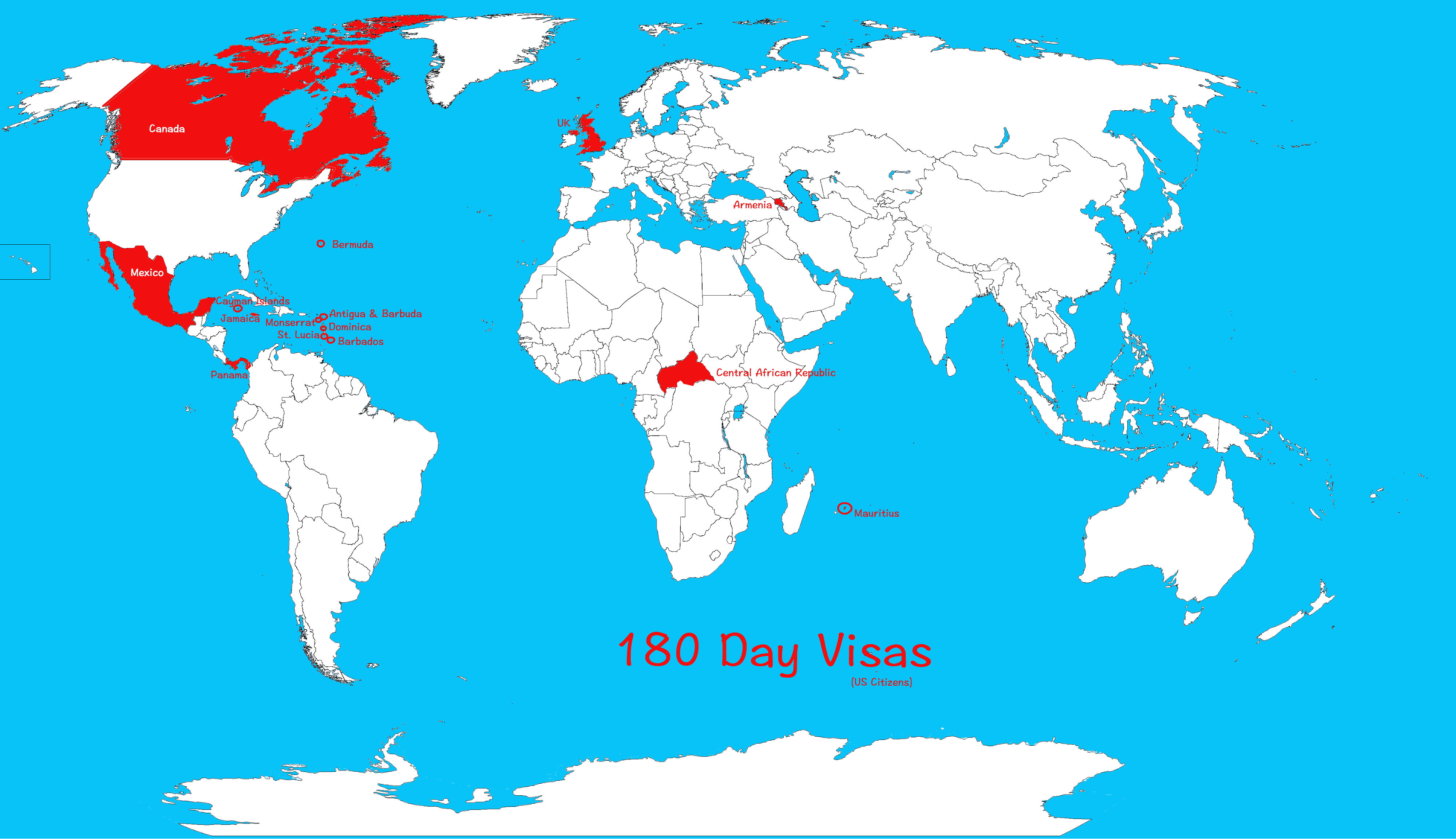 Countries with the Longest Tourist Visas for US Citizens - The Global  Gadabout